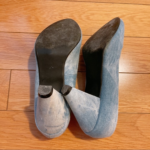 [H&M] COMFY DENIM HEELS - SIZE 6 - Picture 6 of 8